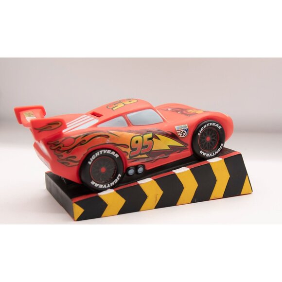 2012 Vtg Disney Pixar Cars Lightning McQueen Coin Bank - Picture 6 of 7